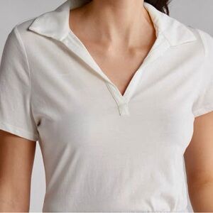 Ladies Industry Republic Clothing White 100% Cotton Polo - XS